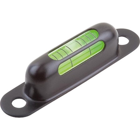 Kipp Spirit Level, Form:B, Sensitivity 5', L=57, B=12, 3, H=13, Brass Black Anodized, Comp:Glass K1158.2571305